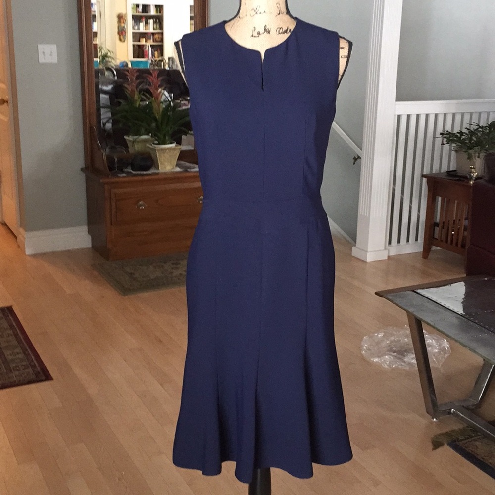 Pendleton Navy Tailored Sleeveless Dress Petite 4